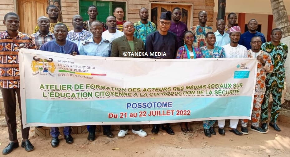 Bénin-Pour une bonne Coproduction de la Sécurité :Le ministère de l’intérieur outille les acteurs des médias sociaux