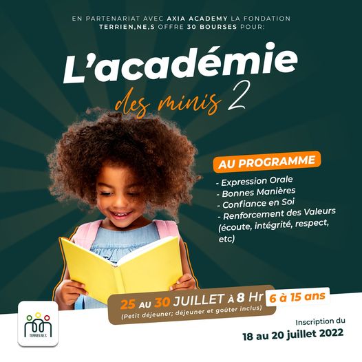 Boni Richard Ouorou publie la liste des enfants retenus pour la Bourse de ‘‘L'Académie des minis’’