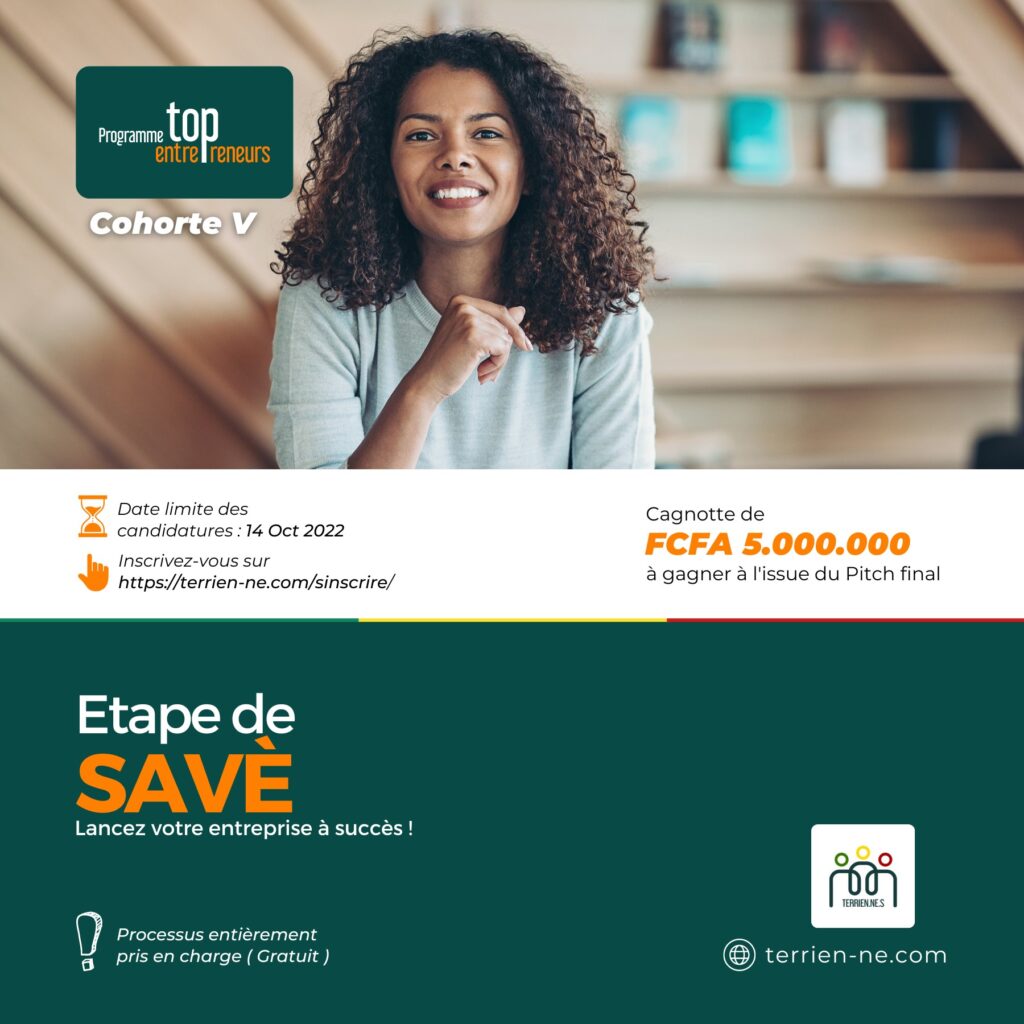 Cinquième cohorte du programme Top Entrepreneur : Savè abrite la formation