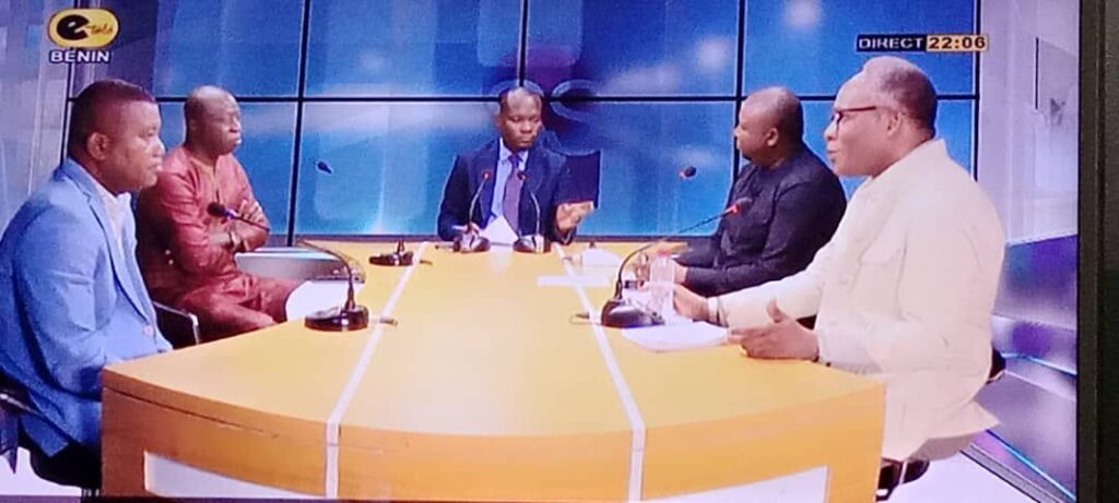 Invité sur E-Télé pour le compte de l’UP le Renouveau : Céphise Béo Aguiar parle de “la pédagogie citoyenne et politique du quitus fiscal”