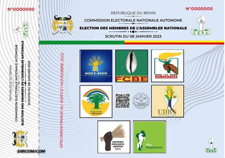 intégralité des 218 candidats des partis en compétition pour les législatives