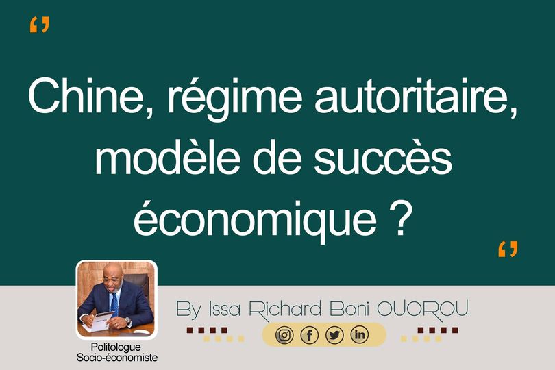 Chine, régime autoritaire, modèle de succès économique ?