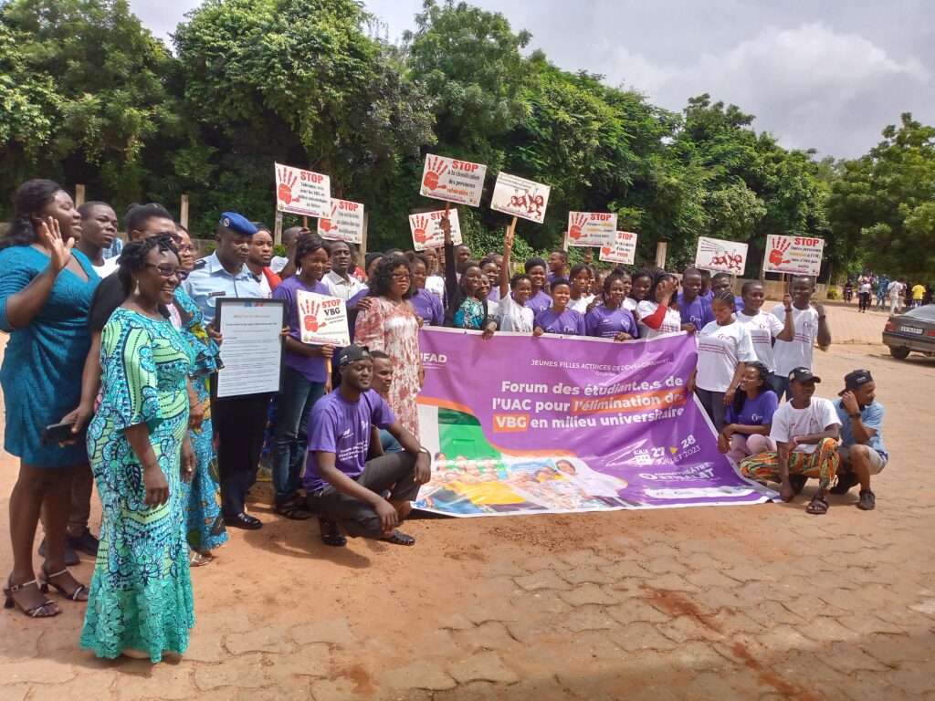 UAC : JFAD mobilise les Étudiant.e.s autour du Forum pour l’élimination des violences basées sur le genre en milieu universitaire