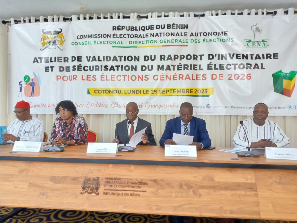 Sacca Lafia fait une demande au ministère des finances et au parlement pour le renouvellement du matériel électoral