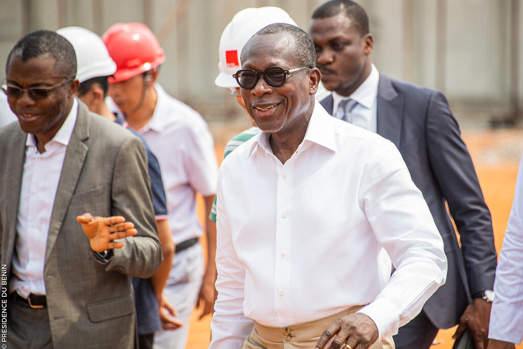 Talon à Ouidah pour contrôler l'évolutions des travaux
