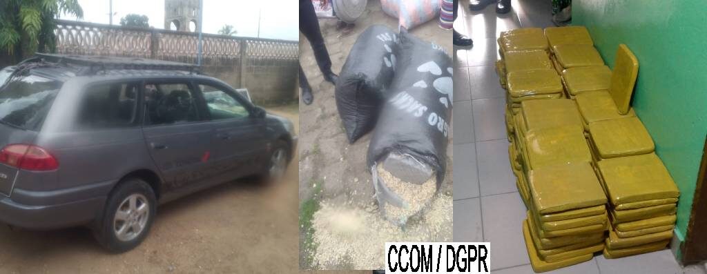 Saisie de 121 plaquettes de chanvre indien : Le commissariat de l’arrondissement de Sakin fait une prouesse remarquable