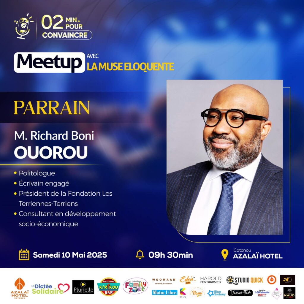 Meetup avec la Muse éloquente : Richard Boni Ouorou parrain de l’édition 2025