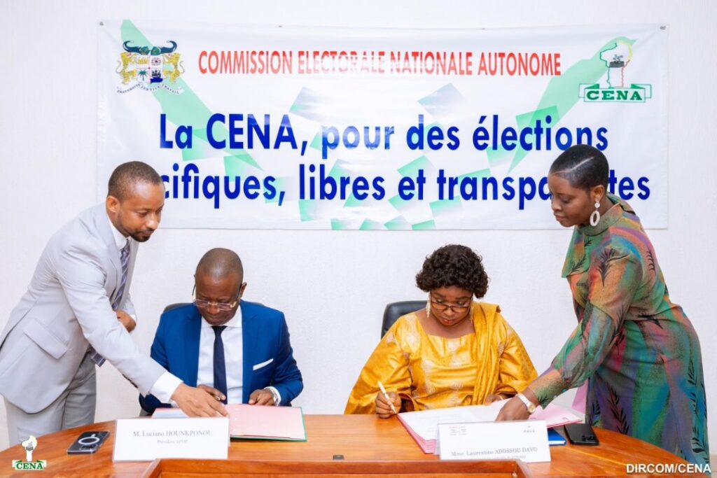 Sécurité des données électorales : la CENA et l’APDP scellent un partenariat pour des élections transparentes