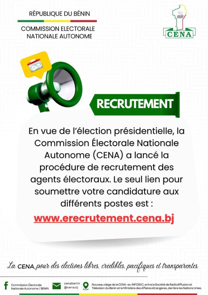 Recrutement d’agents électoraux : la Céna appelle à la vigilance et rappelle 