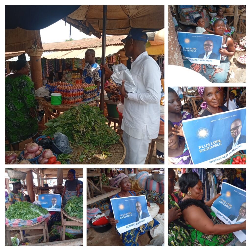 Après le passage du candidat : Le mouvement ROWA HT maintient la flamme au marché de Ouèdo